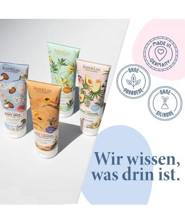 Jean & Len Rich Body Milk with Shea Butter - Vegan Paraben-Free Intensive Care for Dry Skin - 250ml - Buy Online on GoSupps.com