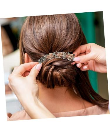 DRESSOOS Rhinestone Hair Clip Banana Hair Clips for Women Hair Accessories for Women Hair Clips for Fine Hair Rhinestone Barrettes for Women Banana Clip Rhinestones Hair Comb Curls Women's - Buy Online on GoSupps.com
