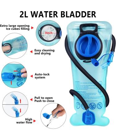 Buy Lunodry 2L Waterproof Hydration Backpack - Versatile Bicycle & Outdoor Sports Bag for Men & Women - Perfect for Hiking Skiing MTB & Daily Use - Buy Online on GoSupps.com