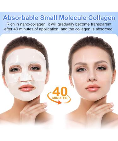 Masque Collagene 6 Pi ces - Masque Anti-Rides au Collag ne Profond pour Tous Types de Peau R duction des Pores Am lioration de l' lasticit  - Buy Online on GoSupps.com