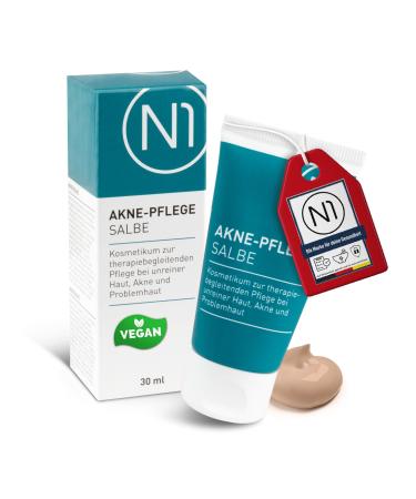 Pharmedix N1 Acne care ointment 30 ml tinted pimple cream antibacterial refines the skin image also for sensitive skin acne cream face and acne