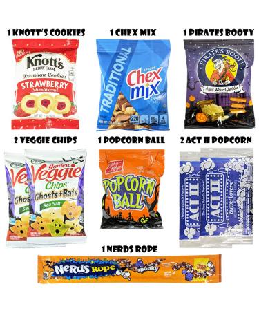 Deluxe Halloween Care Package for College Students and Military - Variety Snack Assortment for Men, Women, and Kids - Candy, Chocolate, Crackers, Cookies - Movie Night Treats - Buy Online on GoSupps.com