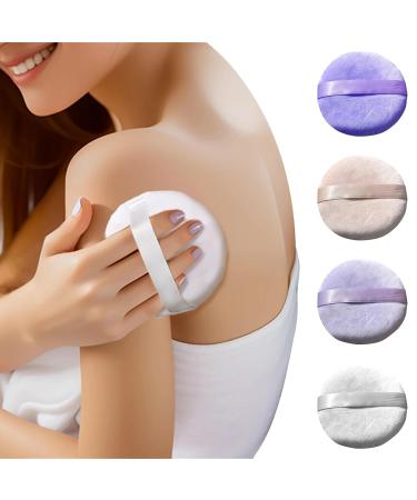 Purple Powder Puff - Ultra-Soft Super Large Makeup Applicator for Loose Powder | Fluffy Body Powder Puff for Dark Face & More - Buy Online on GoSupps.com