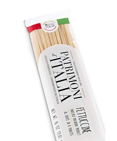 Patrimoni d'Italia Fettuccine 1 lb Yellow Dry Pasta - Authentic Italian Flavor - Buy Online on GoSupps.com