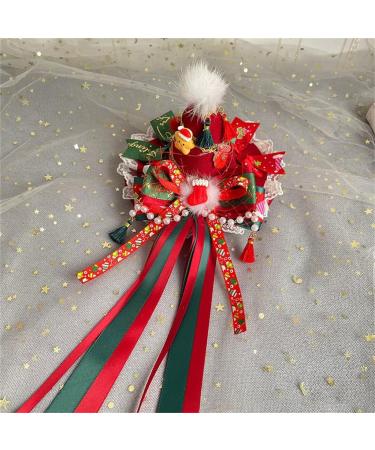 AJTUTUS Christmas Lolitas Hair Clip with Hat/Deer Antler Embellishments Handmade Lolitas Hair Accessories for Little Girl Women - Buy Online on GoSupps.com