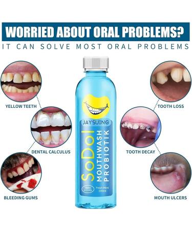 Shinyteeth Mundwasser - Whitening Mouthwash for Tartar Removal & Cavities Prevention | 3PCs - Buy Online on GoSupps.com