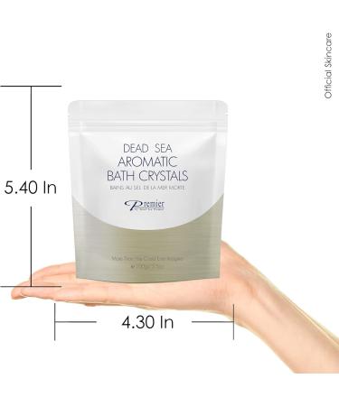 Premier Dead Sea Salt Aromatic Bath Crystals - Natural Mineral Treatment for Clean, Soft Skin | 100g - Buy Online on GoSupps.com
