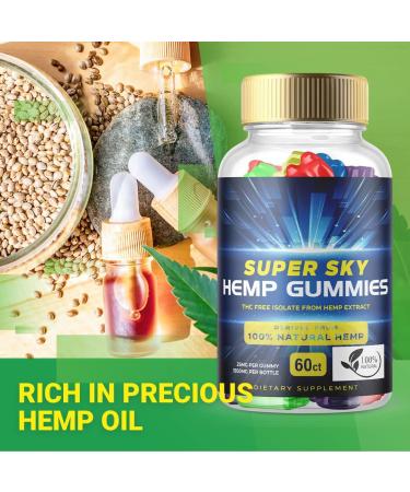 Super Sky Hemp Gummies - Hemp Extract Multivitamin Supplement (1 Pack) - Buy Online on GoSupps.com