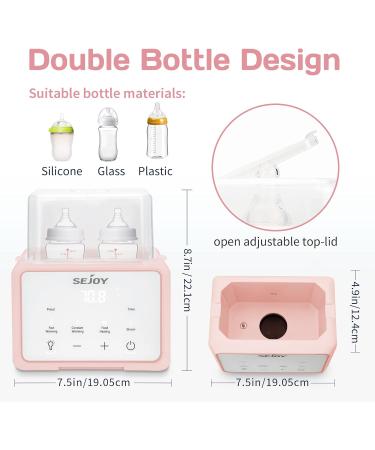 6-in-1 Baby Bottle Warmer in Pink | Breastmilk & Formula Milk Warmer | Baby Food Heating - Buy Online on GoSupps.com