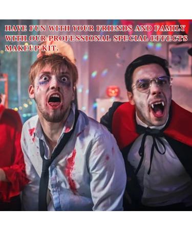 Halloween Makeup Kit | Fake Blood Gel Scar Wax Face & Body Paint | Special Effects Clown Zombie Vampire Makeup International Shipping Available - Buy Online on GoSupps.com