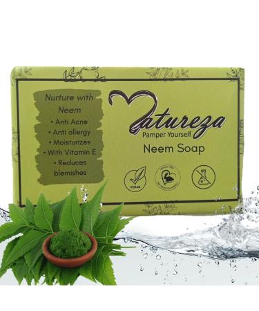 Natureza Organic Neem soap Herbal Handmade Anti acne 90g