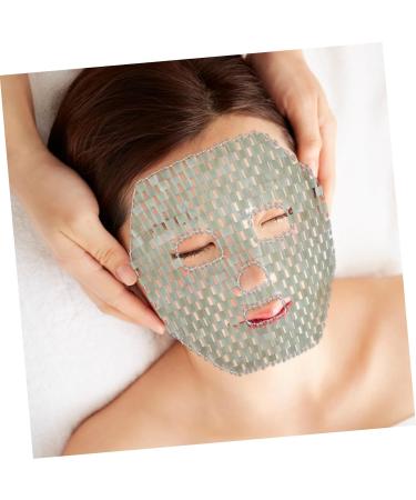 Beatifufu Jade Mask Sleep Mask Cooling Facial Sleeping Mask Soothing Mask Jade Facial Green Quartz Mask Facial Tools Sleeping Cooling Anti-Aging Facemask - Buy Online on GoSupps.com