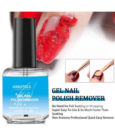 Buy Gel Nail Polish Remover 2 Pack - Non-Irritating Ultra-Powerful with Cuticle Pusher & Scraper | International Shipping Available - Buy Online on GoSupps.com