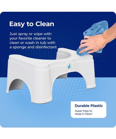 Squatty Potty Original Toilet Stool 2.0 White - 7 Base - 1 Count - Buy Online on GoSupps.com