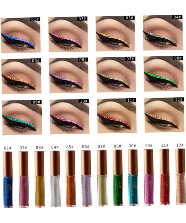 Didiseaon 3pcs Women Eyeliner Liquid Glitter Eyeliner Colored Eyeliner Diamond Kits Pearlescent Miss Cosmetic - Buy Online on GoSupps.com