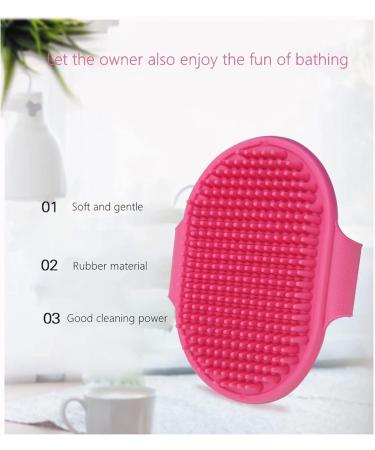 SystemsEleven Dog Bath Brush & Grooming Massage Glove with Adjustable Ring Handle - Buy Online on GoSupps.com