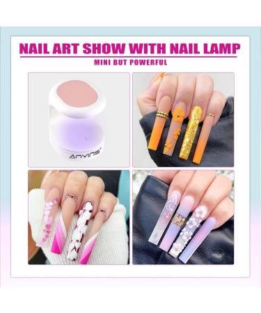 Mini UV Nail Lamp 16W for Gel Nails - Portable & Professional Nail Dryer (Pink) - Buy Online on GoSupps.com