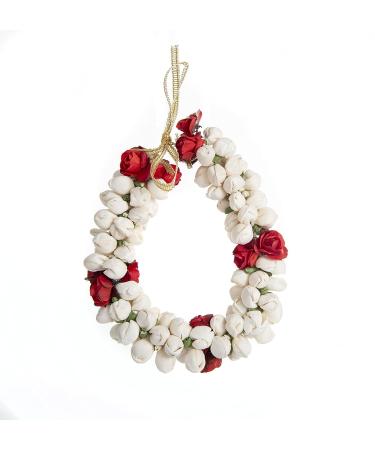 Indian Traditional Style Red and White Hair Accessories by Aakarshana Jewels - Buy Online on GoSupps.com