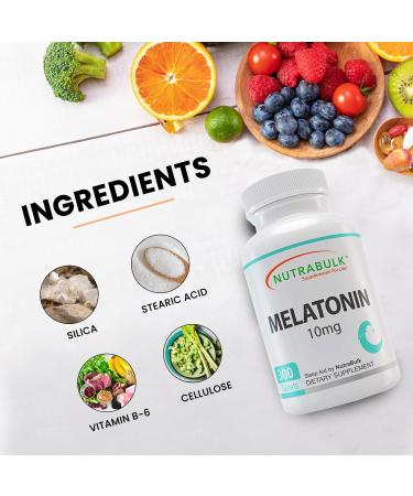 Melatonin 10 mg Tablets Quick Release Natural Nighttime Sleep Aid for Adults. (300 Count) 300 Count (Pack of 1) - Buy Online on GoSupps.com