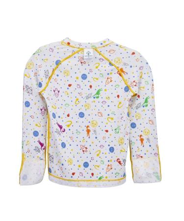 Itch Relief Eczema Shirt - Children's Pajama Top with No Scratch Mitts for Moderate to Severe Eczema Treatment for Kids - Also Used as Wet Wraps Clothing 3T (31-34LBS / 37-38 Tall)