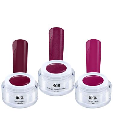 Pretty Mix Collection Set - Color Effect Gel - Uv Led - Nature - Studio Quality (3 x 5ml)