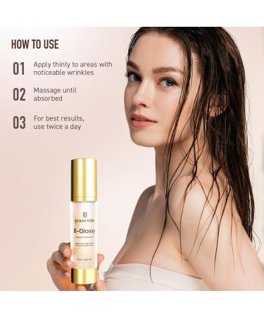 SILKDERMIS B Glossy Smoothing Body Serum for Silky Smooth Skin B Glossy Body Serum for Fine Lines and Wrinkles 100ML / 3.38Fl Oz - Buy Online on GoSupps.com