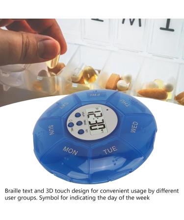 Smart Medicine Box with Recording 7-Day Reminders for Elderly & Blind - International Shipping Available - Buy Online on GoSupps.com