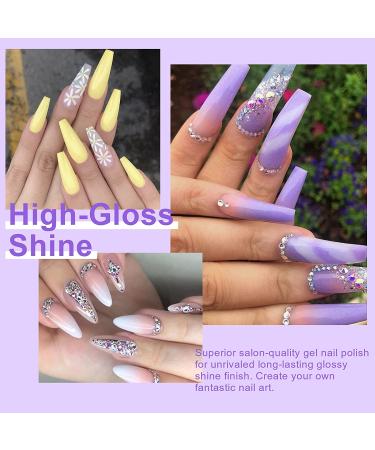 Morovan Gel Nail Polish Kit - 48W UV Light, 9 Colors Candy Gel Polish, LED Nail Lamp for DIY Salon, Sweet Tones - All Season Nail Art Set - Buy Online on GoSupps.com