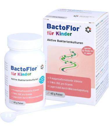 BactoFlor for Children - Active Bacterial Cultures Powder 60g | Optimize Gut Health | International Shipping Available - Buy Online on GoSupps.com