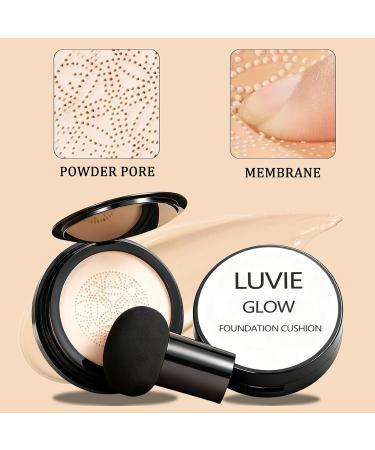 Foundation for Older Women | Warm - Perfectfor Light/Medium Complexion Mushroom Head Air Cushion CC Cream - BB Cream Full Coverage Makeup Foundation Long Lasting Waterproof Hydrating Lightweight - Buy Online on GoSupps.com