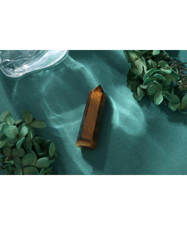 Buy Xiannvxi 2-Inch Tiger Eye Crystal Healing Towers - Natural Hexagonal Point Gemstones for Energy Therapy & Meditation - Buy Online on GoSupps.com