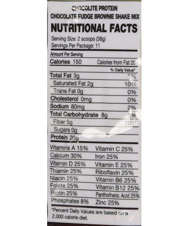 HealthSmart Foods ChocoRite Protein Brownie â€“ Low Carb Chocolate Fudge 14.7 oz - Buy Online on GoSupps.com