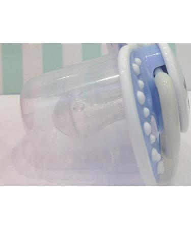 Customizable Light Blue Silicone Pacifier for Babies 6-12 Months | Brillabenny - Love the Tooth - Buy Online on GoSupps.com