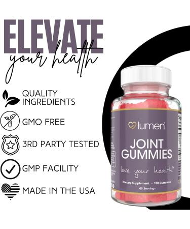 Lumen Naturals Mobility Gummies for Women with Glucosamine Delicious Raspberry Flavor 120 Gummies 60 Servings Non-GMO Gluten-Free Easy to Enjoy Daily (120 Count (Pack of 1)) - Buy Online on GoSupps.com