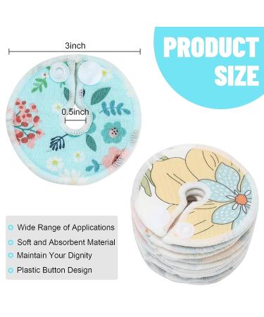 32-Piece G Tube Pads Holder Set for Feeding Support | Reusable Cotton Covers for Abdominal G Tube Buttons | Soft Supplies for Breastfeeding | 4 Floral Designs - Buy Online on GoSupps.com