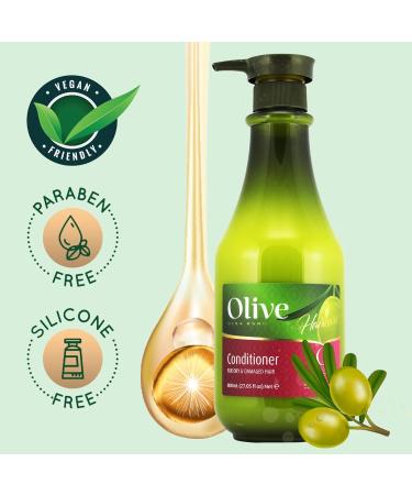 Olive Oil Moisturizing Hair Conditioner with Vitamin E & Shea Butter - Ideal for Dry Damaged Hair | International Shipping Available - Buy Online on GoSupps.com