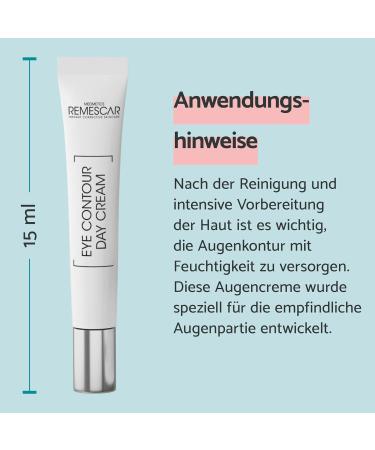 Remescar Eye Contour Day Cream 15ml | Anti-Aging Eye Cream with Caffeine & Vitamin C | Reduce Dark Circles & Puffiness - Buy Online on GoSupps.com