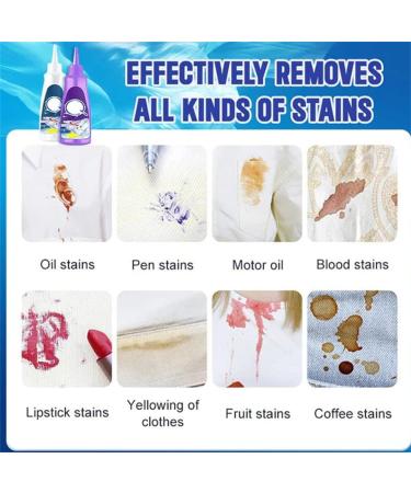 Active Enzyme Laundry Stain Remover Active Enzyme Clothing Stain Remover White Shirt Guardian Clothes Stain Remover Active Enzymatic Laundry Cleaning Stain Remover For Clothes (2 Pcs) - Buy Online on GoSupps.com