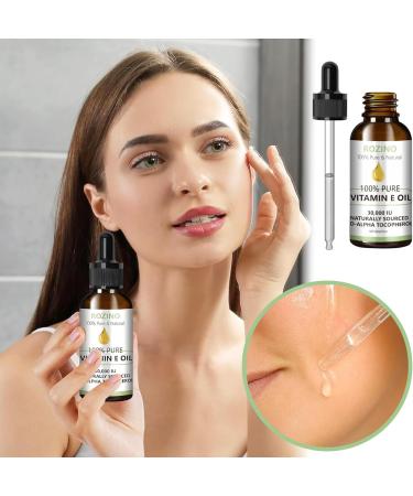 LXYNALI Vitamin E oil 60 ml 100 natural vitamin E for skin care and antiaging vitamin E oil for cosmetics against all types of wrinkles face nails and hair - Buy Online on GoSupps.com