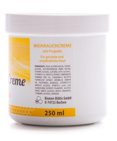 BienenDiaetic Frankincense Cream with Propolis 250ml - Buy Natural Skin Care for Hydration & Healing | International Shipping Available - Buy Online on GoSupps.com