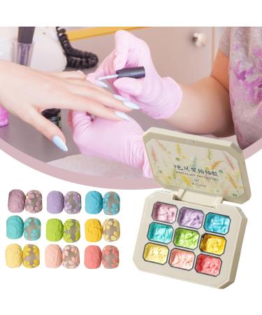 Gel D grad Ensemble de 9 Couleurs Tapoter avec D grad Solide | Art Manicure Soin Beaut Arc-en- Longue Dur e pour Vacances Printemps t  - Buy Online on GoSupps.com