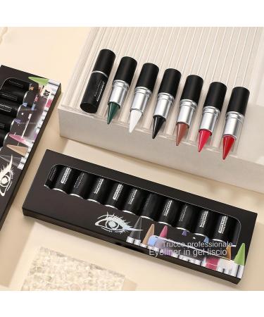  Mimoqk Waterproof Eye Liner Gel | Natural Matte Eye Liner Cream | Tinted Eye Liner Gel | Waterproof Gel Eyeliner Matte Teint Eye Liner Natural Cream Eye Liner Natural Eye Liner for Makeup - Buy Online on GoSupps.com