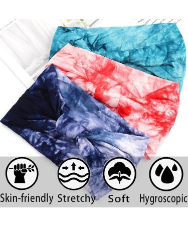 Boho Wide Knotted Headbands for Women | Stretchy Cotton Yoga & Sport Hair Accessories - Buy Online on GoSupps.com