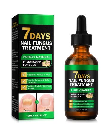 7 Days - S rum naturel pour ongles au gingembre huile de jojoba et de tournesol - Restaure les ongles endommag s soin anti-fongique pour ongles des pieds et des doigts - 60 ml