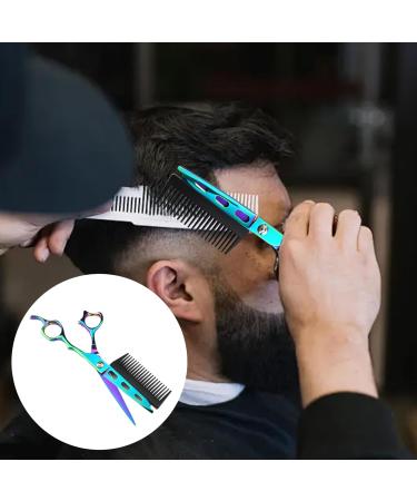 Haircut Scissors 2 in 1 Hair Cutting Scissors with Detachable Comb 6.9'' Barber Scissors Stainless Steel Professional Hair Scissors for Barber Shop Salon Home Use Green Hair Cutting Scissors - Buy Online on GoSupps.com