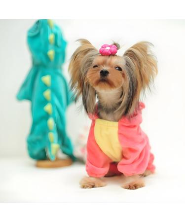 Delifur Dinosaur Dog Halloween Costume - Pink 2XL | Pet Dino Hoodie for Small & Medium Dogs - Buy Online on GoSupps.com