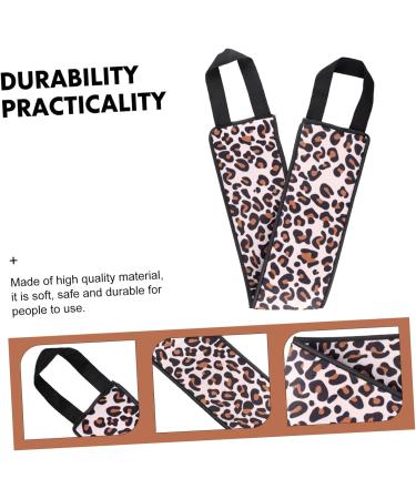 DOITOOL Leopard Pull Back Self Tanner Back Applicator Sun Screen Protector for Face Self Tan Back Applicator Exfoliating Bath Rubbing Towel Lotion Tanning Oil Strip Fritters To Color Fiber - Buy Online on GoSupps.com