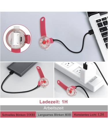 Fttouuy USB Rechargeable LED Flashing Light for Dogs & Cats - Waterproof Security Light for Pets - 3 Fashionable Flashes in Red - Perfect for Safety and Visibility - Buy Online on GoSupps.com
