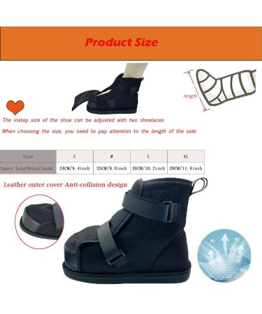 Buy Medical Boots & Post-Operative Shoes | Adjustable Orthopedic Walking Shoes for Foot Fractures & Bunions - Black High Top Mesh (Small - Buy Online on GoSupps.com