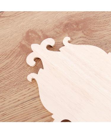 RORPOIR 1pc Unpainted Frames Decorative Appliques for Furniture Wood Onlays for Bed Flowers Carved - Buy Online on GoSupps.com